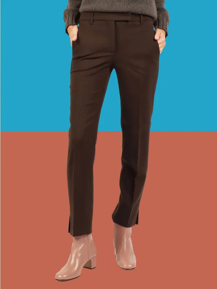 INCOTEX Kimana - Slim-fit trousers in certified two-way stretch wool 