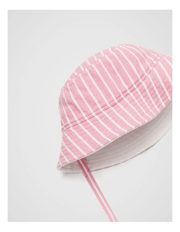 Initial Stripe Sun Hat in G