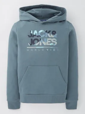 Jack & Jones Junior Boys Luke Sweat Hoodie - Goblin Blue