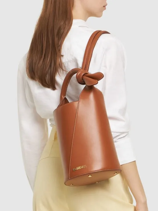 Jacquemus   Le Petit Tourni smooth leather bag 