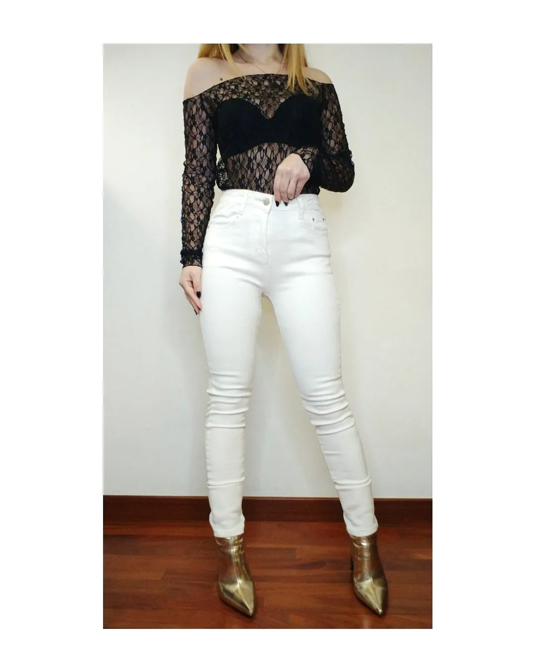 Jeans super push up, BIANCO!