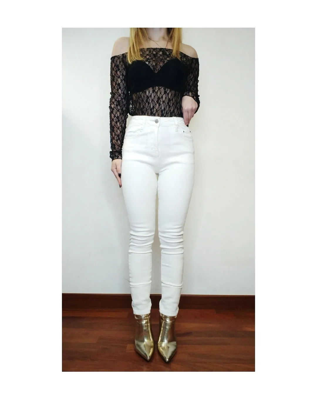 Jeans super push up, BIANCO!