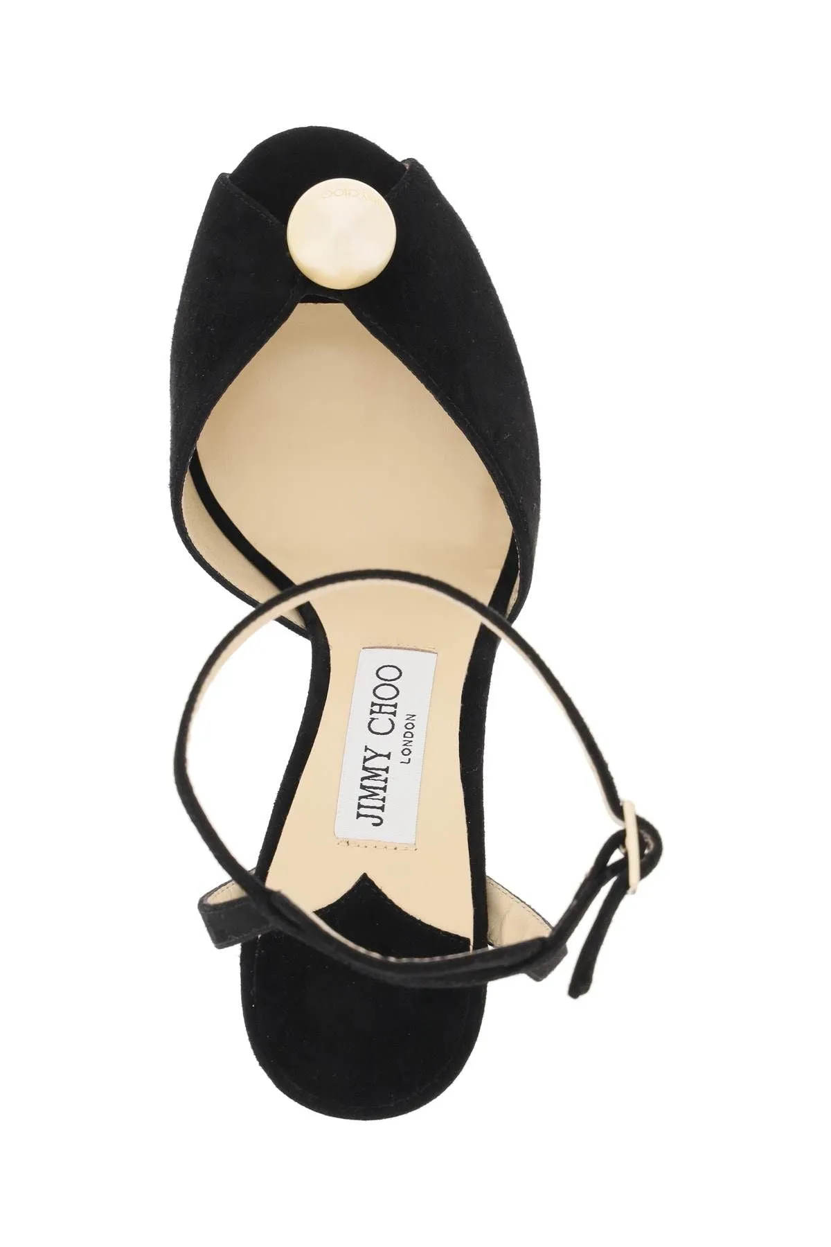 Jimmy Choo    Jimmy Choo Sacora 85 Sandals With Pearl