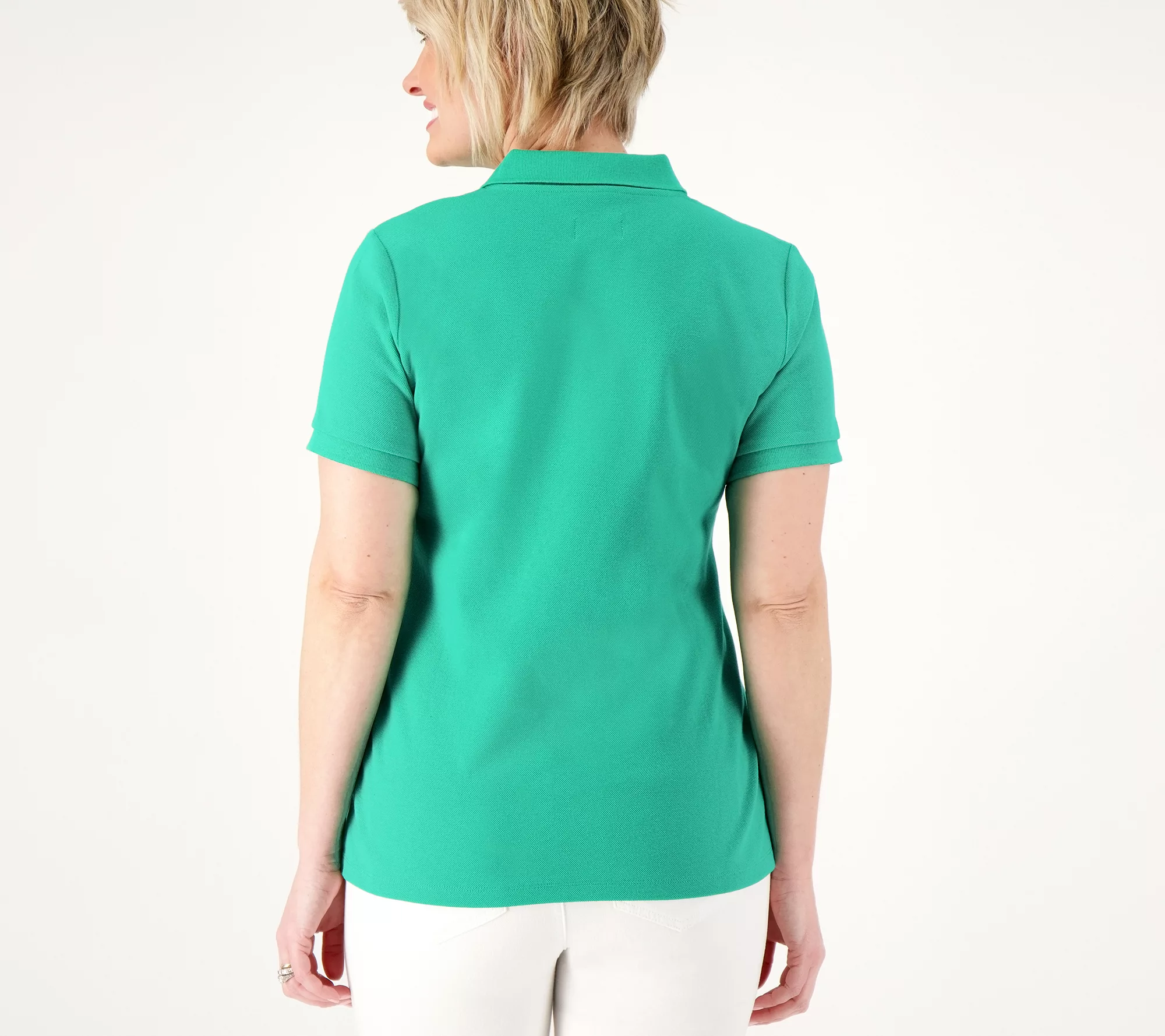 Joan Rivers Cotton Pique Polo Shirt