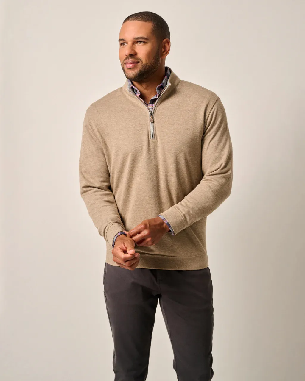 Johnnie-O The Sully 1/4 Zip Pullover: Cedar