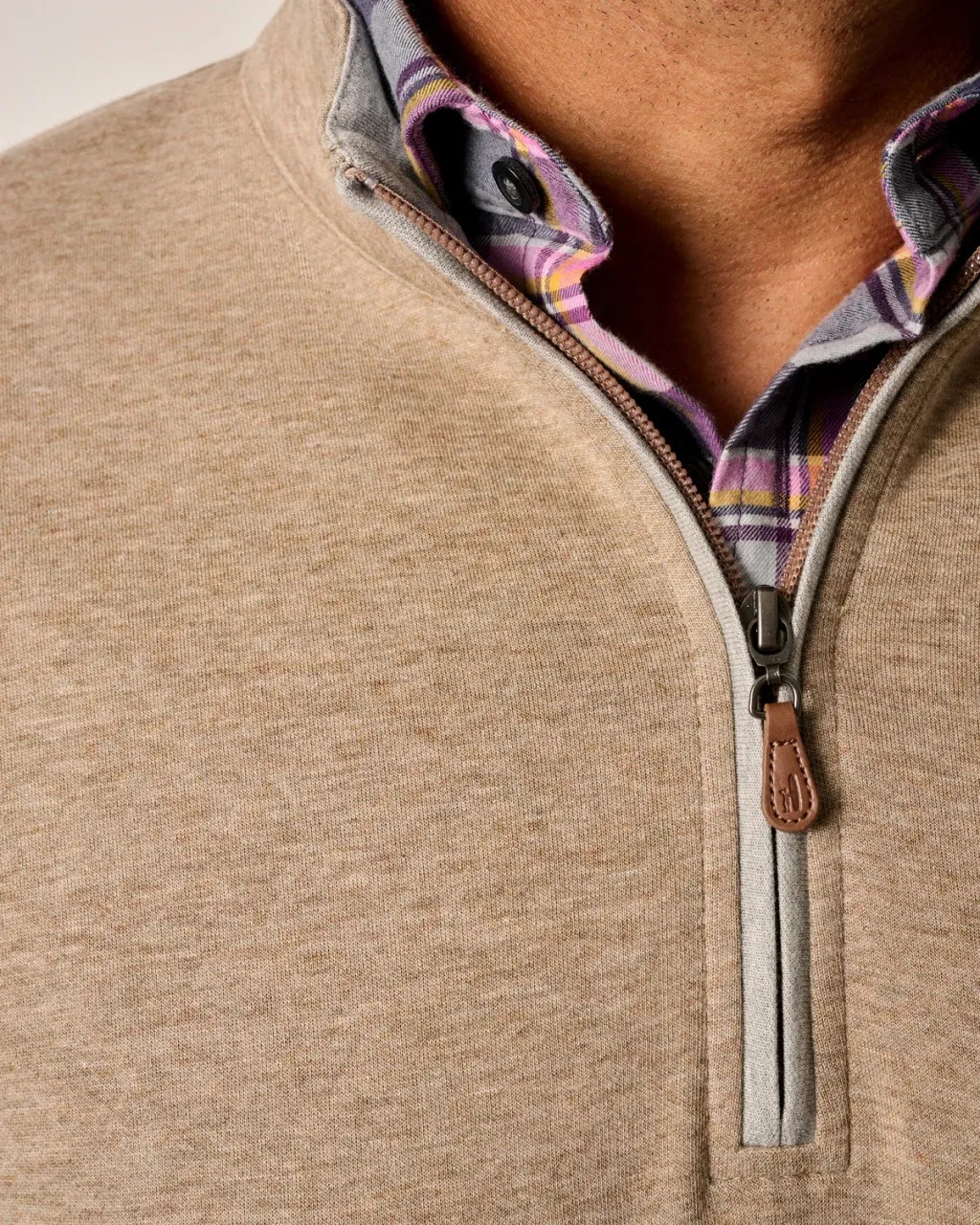 Johnnie-O The Sully 1/4 Zip Pullover: Cedar