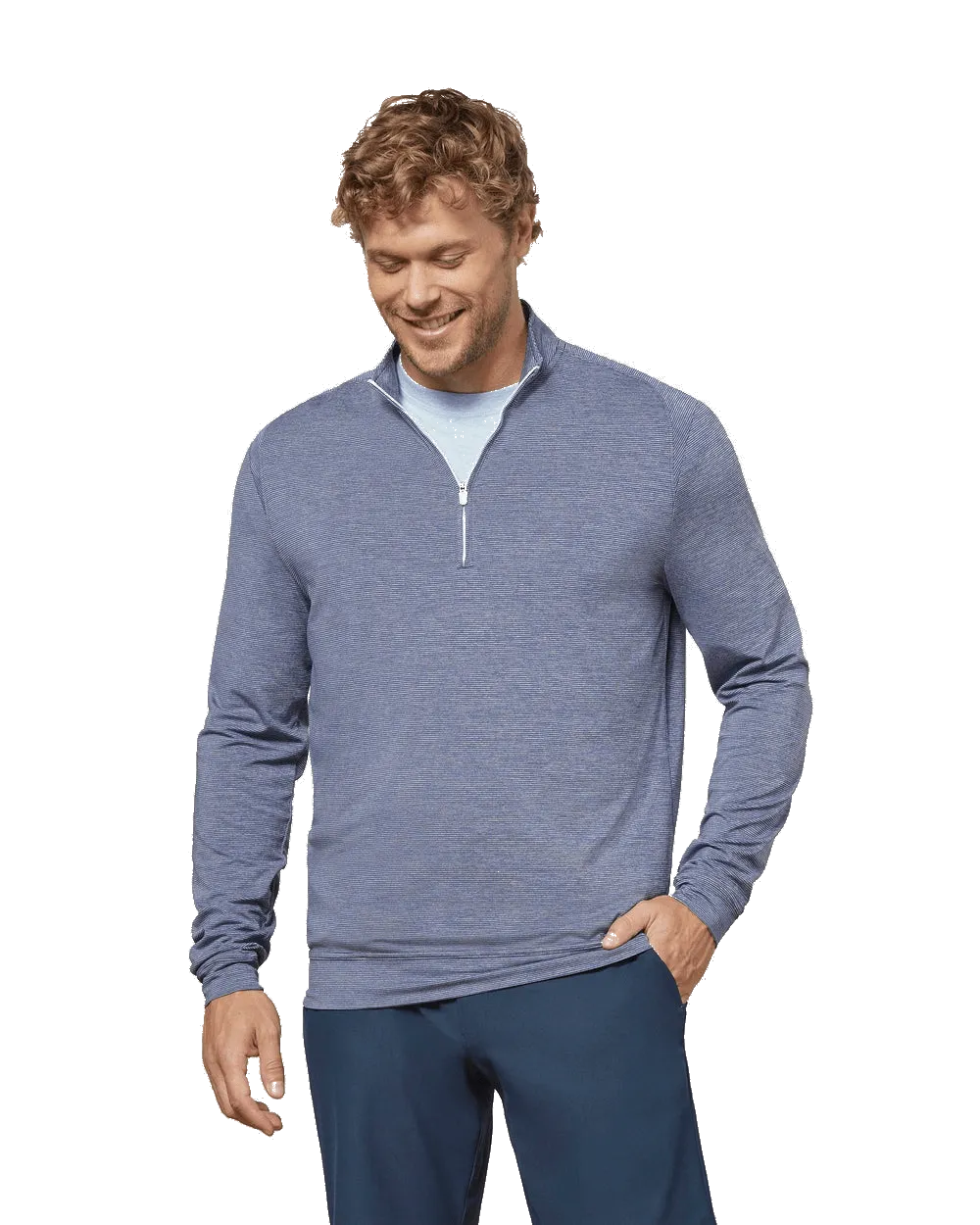 johnnie-O - Vaughn Striped 1/4 Zip PREP-FORMANCE Pullover