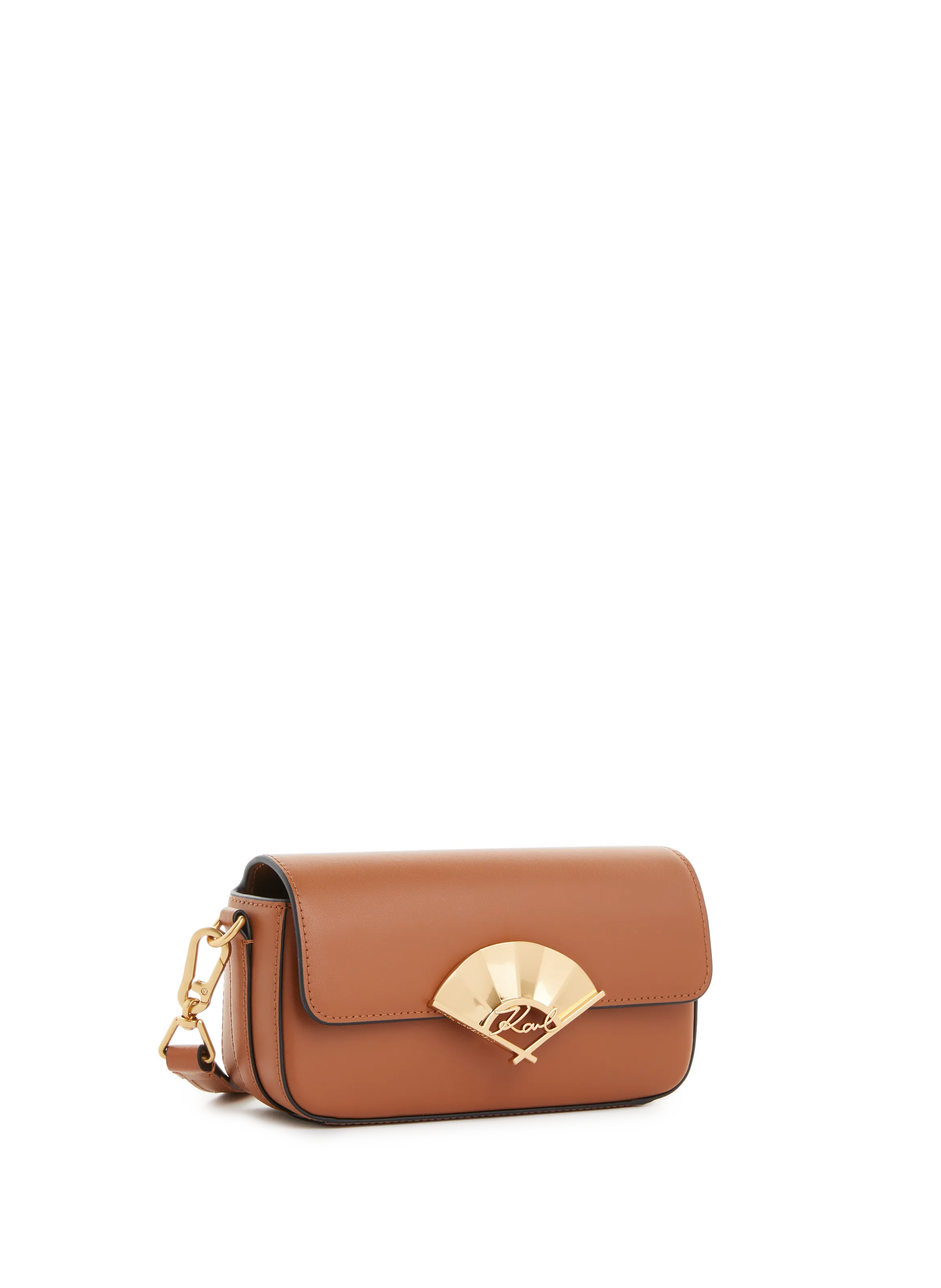 Karl lagerfeld  K/Signature Fan leather bag - Brown