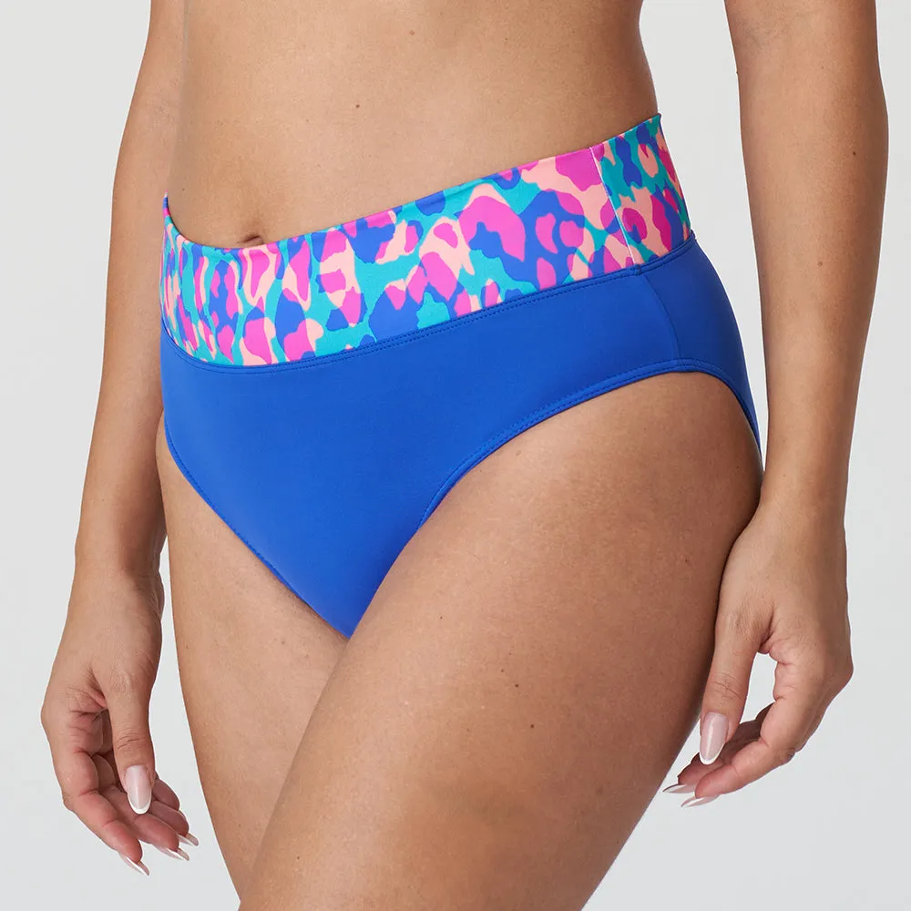 Karpen Electric Blue Fold Bikini Bottom