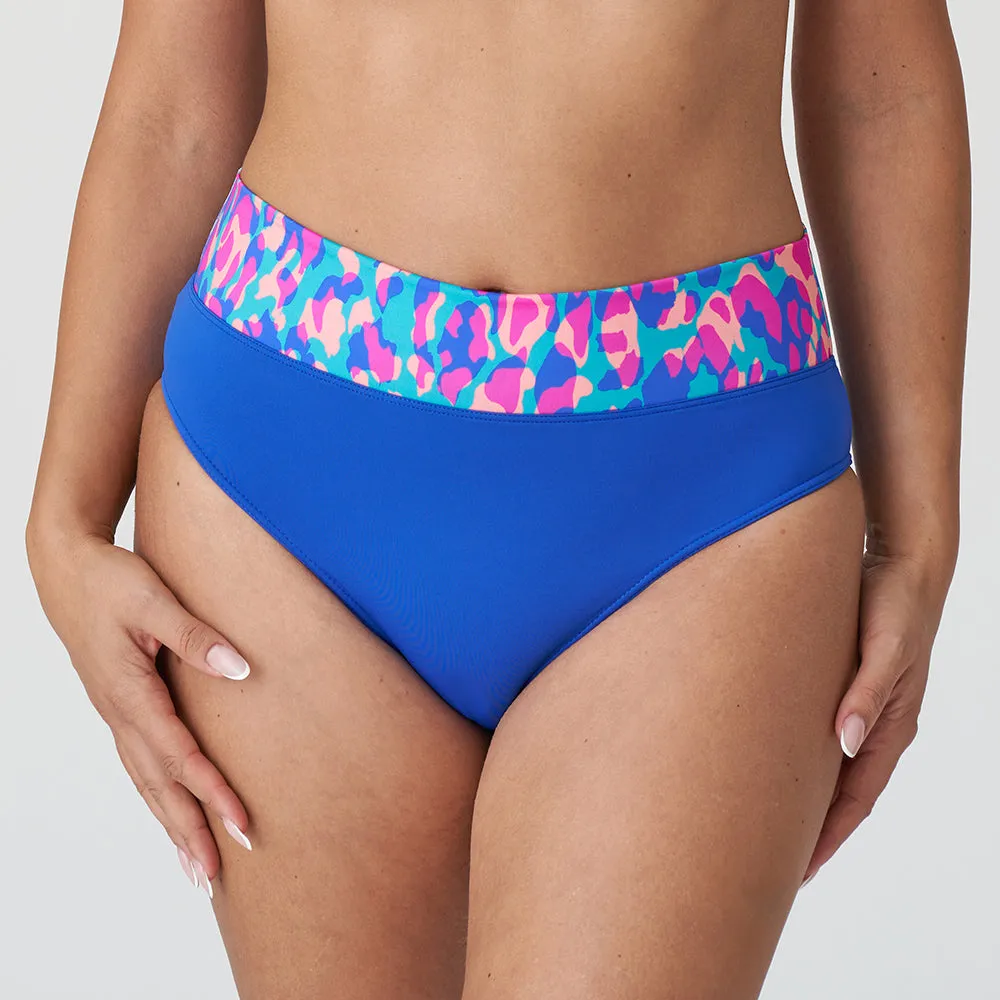 Karpen Electric Blue Fold Bikini Bottom