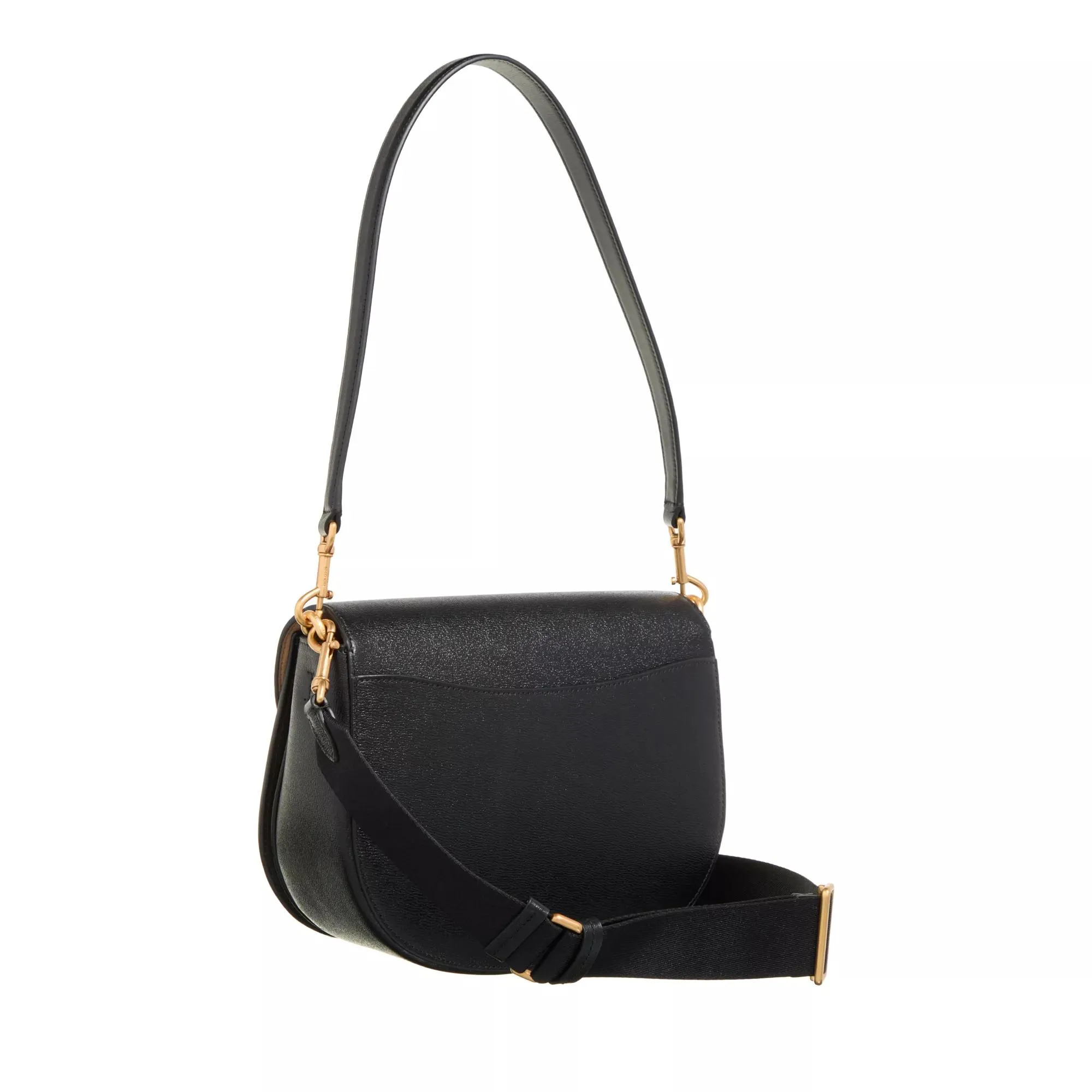 Kate Spade New York  Katy Textured Leather Convertible Saddle Bag black