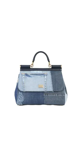 Large Sicily Handbag - Denim