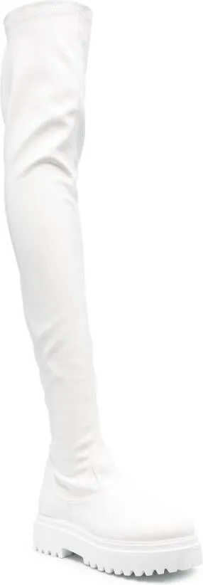 Le Silla Ranger thigh-high boot White