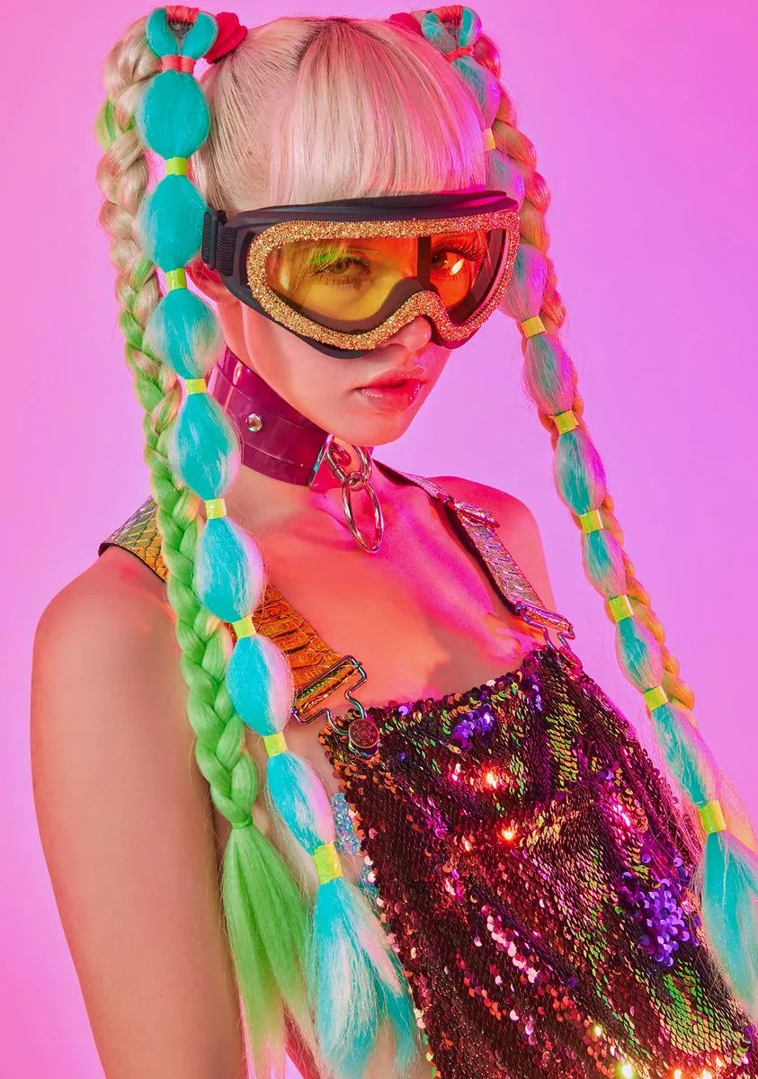 Lemon Freaky Encounters Rhinestone Goggles-