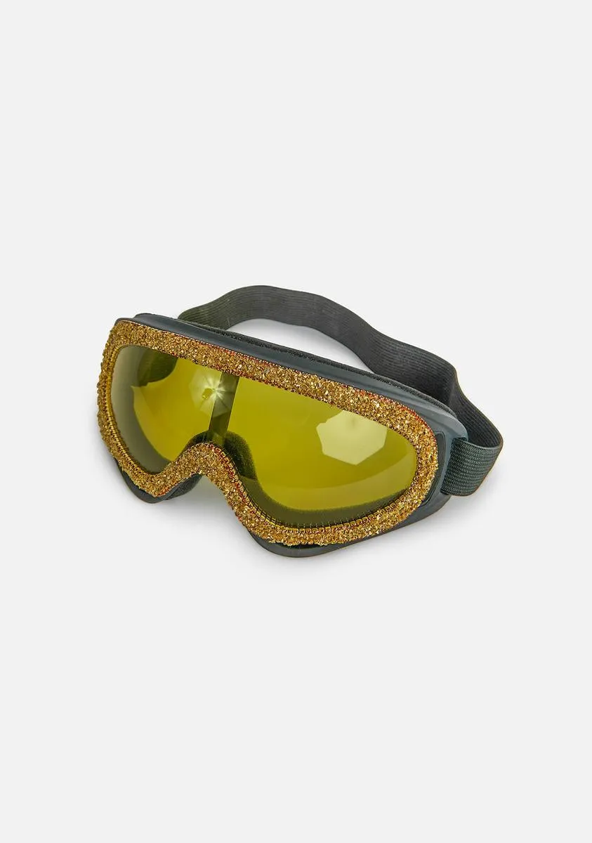 Lemon Freaky Encounters Rhinestone Goggles-