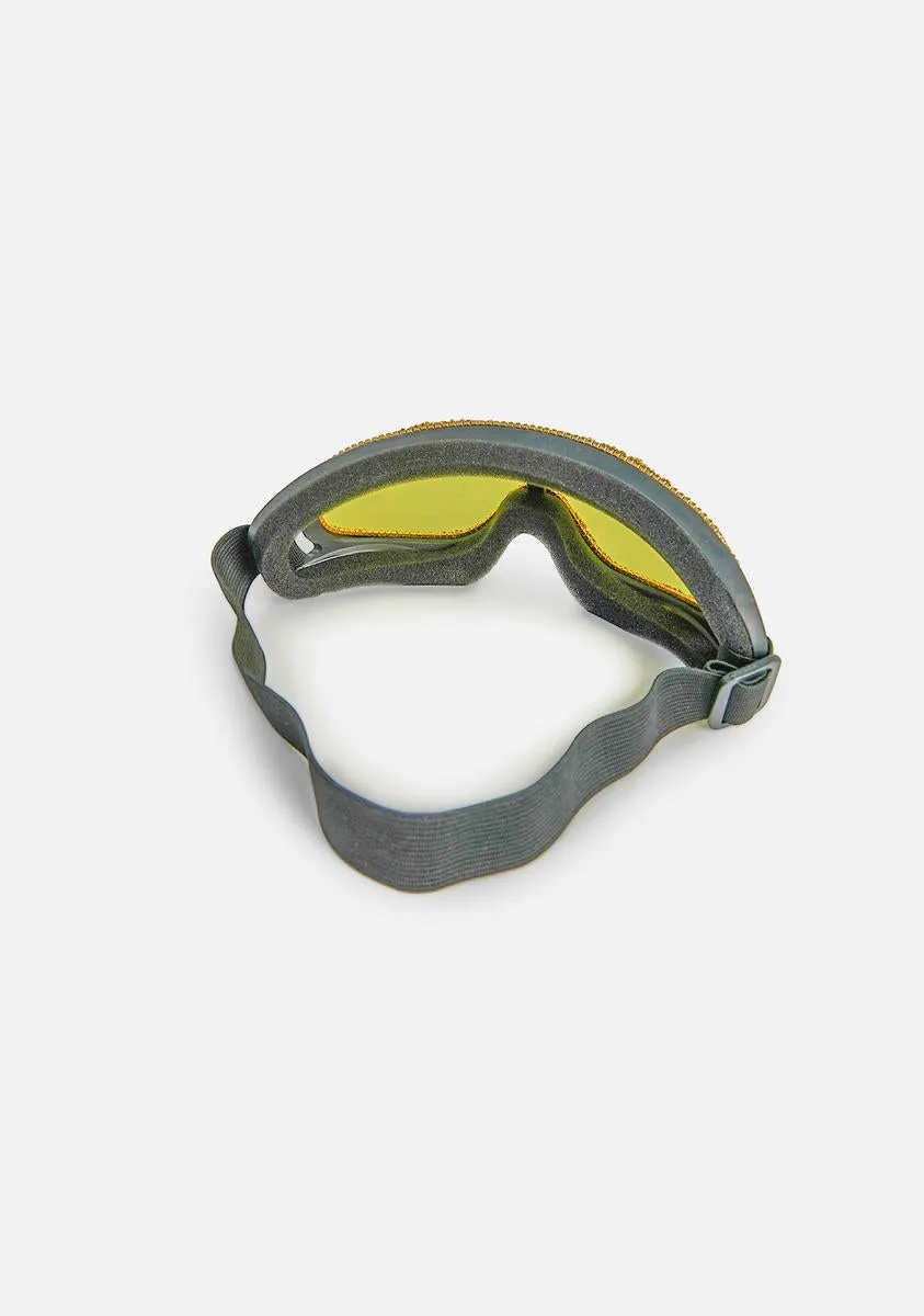 Lemon Freaky Encounters Rhinestone Goggles-