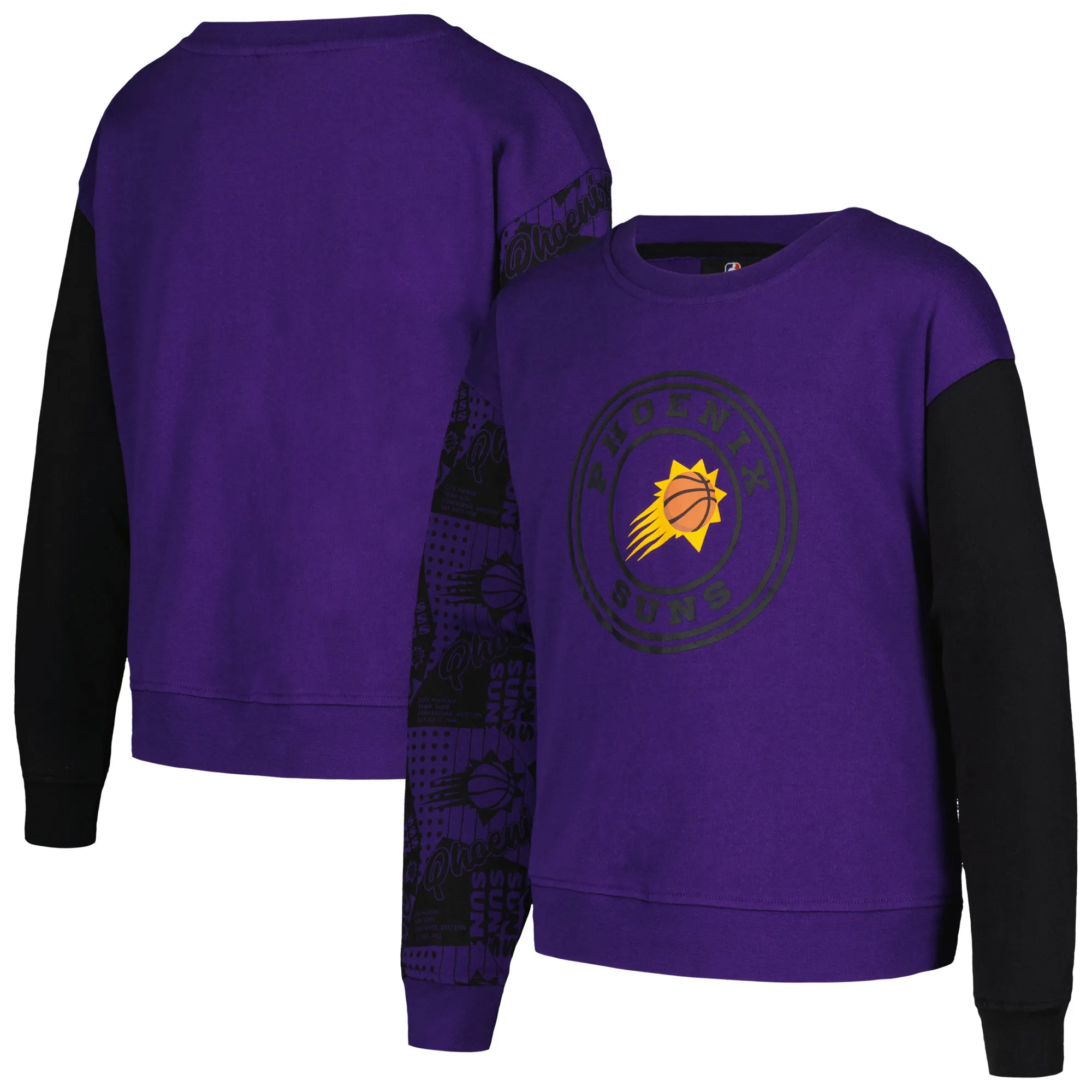 Lids Girls Youth Purple Phoenix Suns Trifecta Pullover Sweatshirt