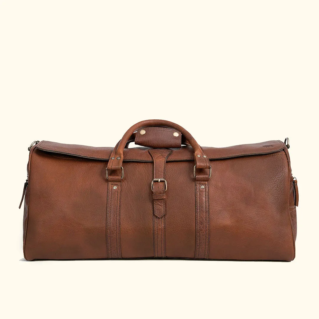 Limited Edition Roosevelt Leather Duffle Bag | Buffalo Grain