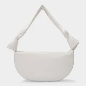 Little Liffner  Double Knot Bag in Cream Leather