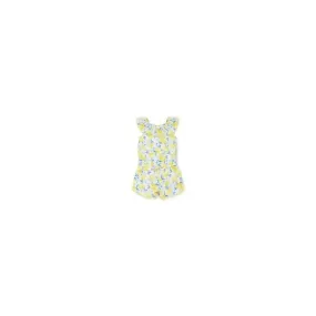 Little Me Lemon Woven Romper - Yellow