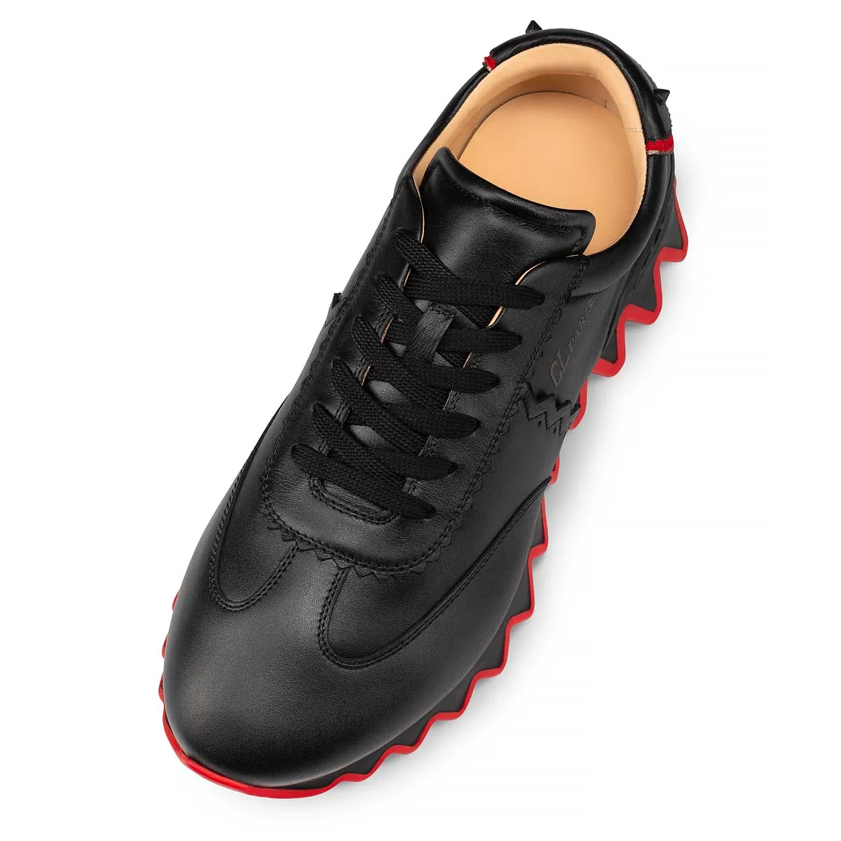 Loubishark Sneakers - Calf leather - Black - Men