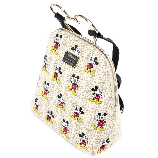 Loungefly x Disney Mickey Mouse Hardware Poses Print Backpack