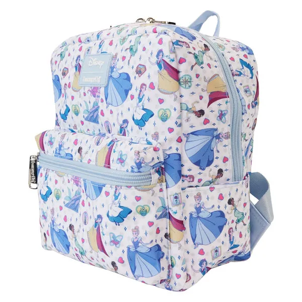 Loungefly x Disney Princess Manga Style AOP Nylon Backpack