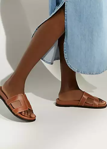 Loupa Footbed Flat Sandals by Dune London | Look Again