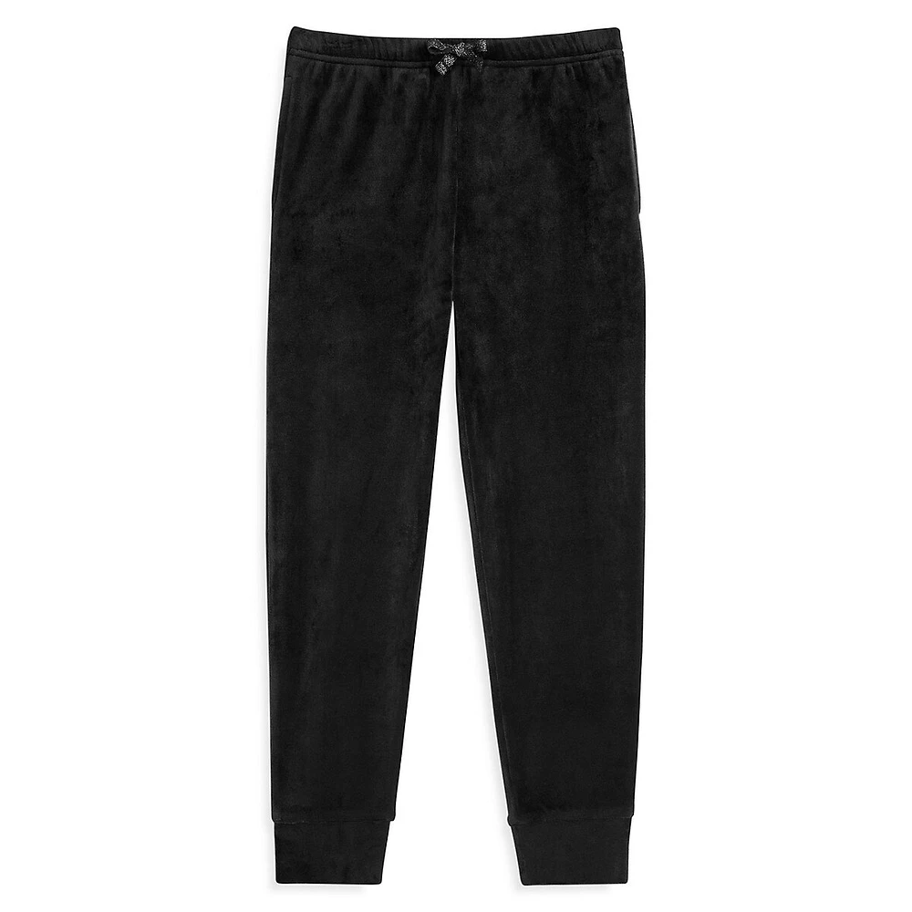 Love Fire Little Girl's Velour Skinny Joggers