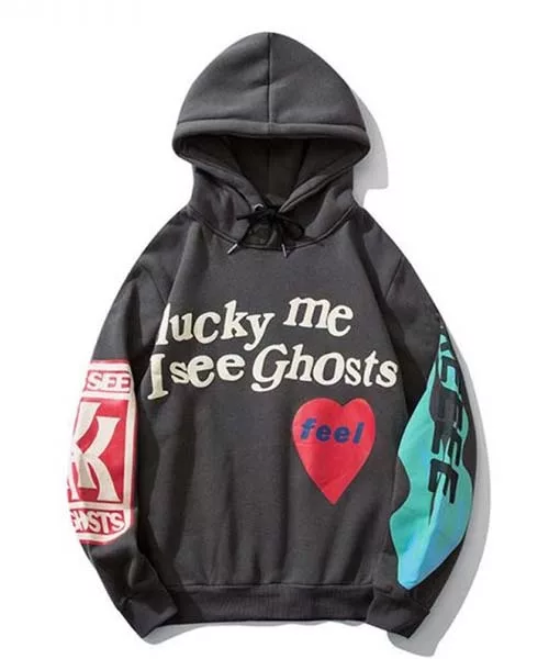 Lucky Me I See Ghosts Grey Hoodie | TLC