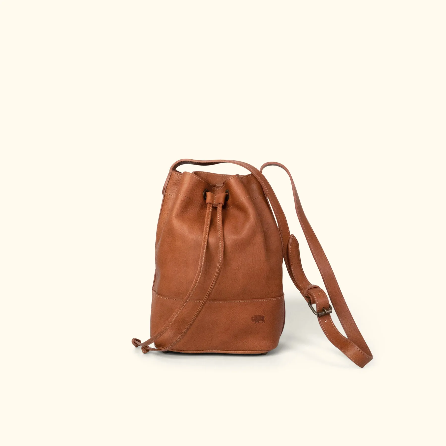 Madison Leather Bucket Bag | Saddle Tan