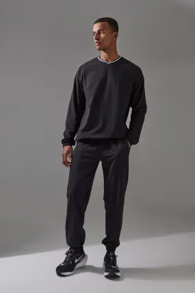 Man Active Pro Sweatshirt And Cuffed Jogger Tracksuit