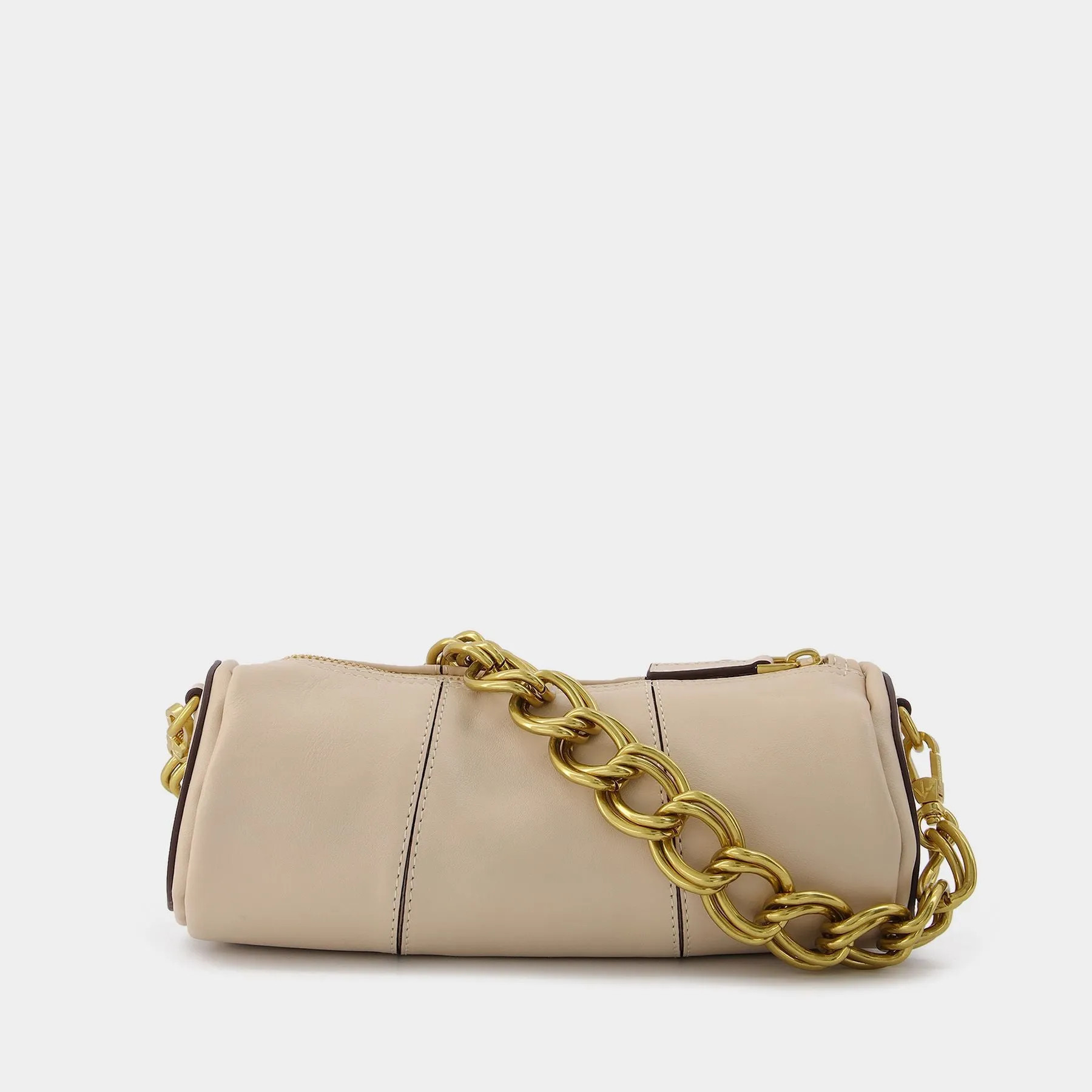 Manu Atelier  Xx Mini Cylinder Hobo Bag - Manu Atelier - Ivory - Leather