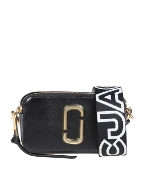 MARC JACOBS SNAPSHOT BAG IN BLACK LEATHER