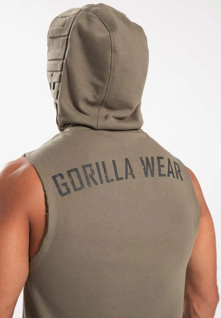 Marshall Sleeveless Hoodie - Army Green - S Gorilla Wear