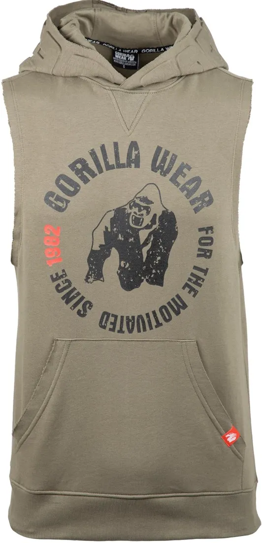 Marshall Sleeveless Hoodie - Army Green - S Gorilla Wear