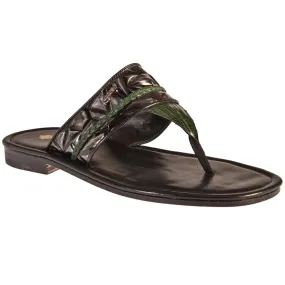 Mauri 5001 Tejus / Fabric Sandals Forest Green (Special Order)