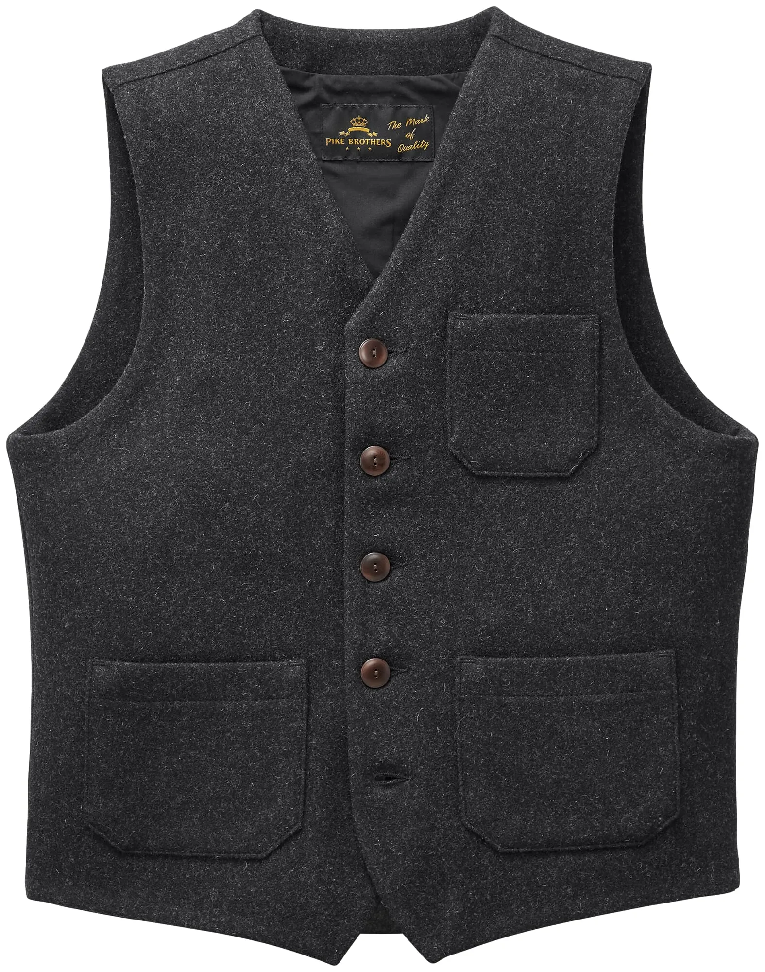 Men Roamer Vest 1937, Black mottled | Manufactum