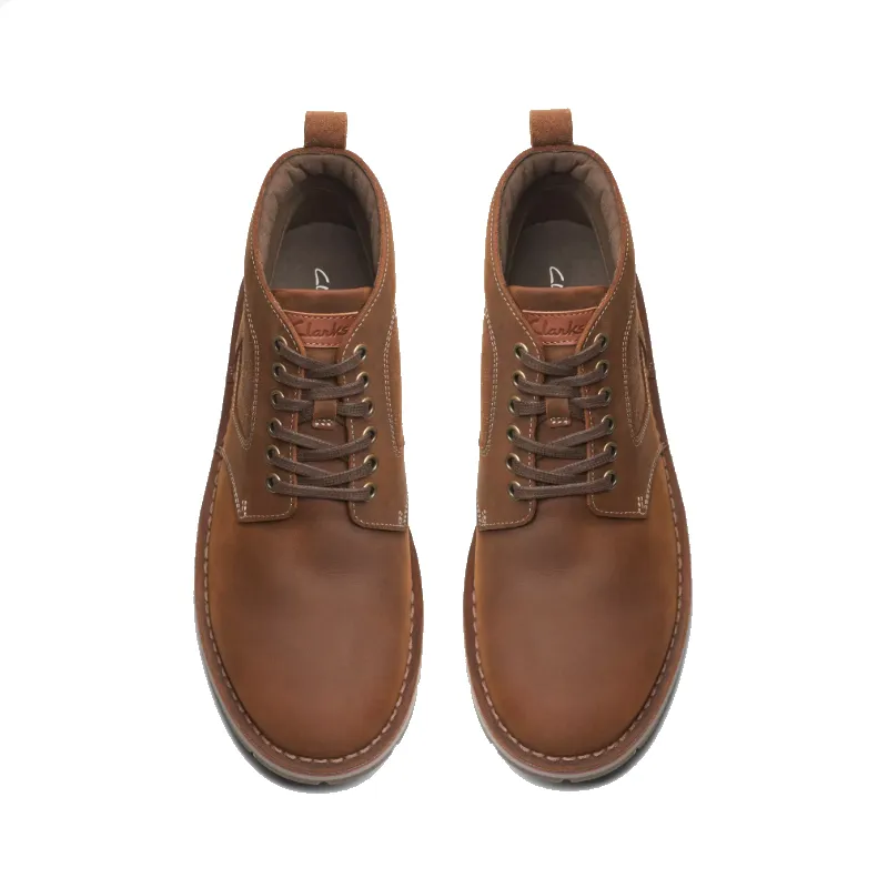 Men’s Clarks Gravelle Top Boot – Tan Leather