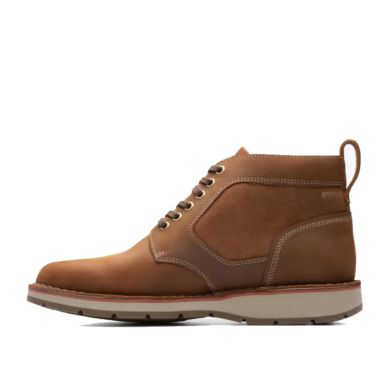 Men’s Clarks Gravelle Top Boot – Tan Leather