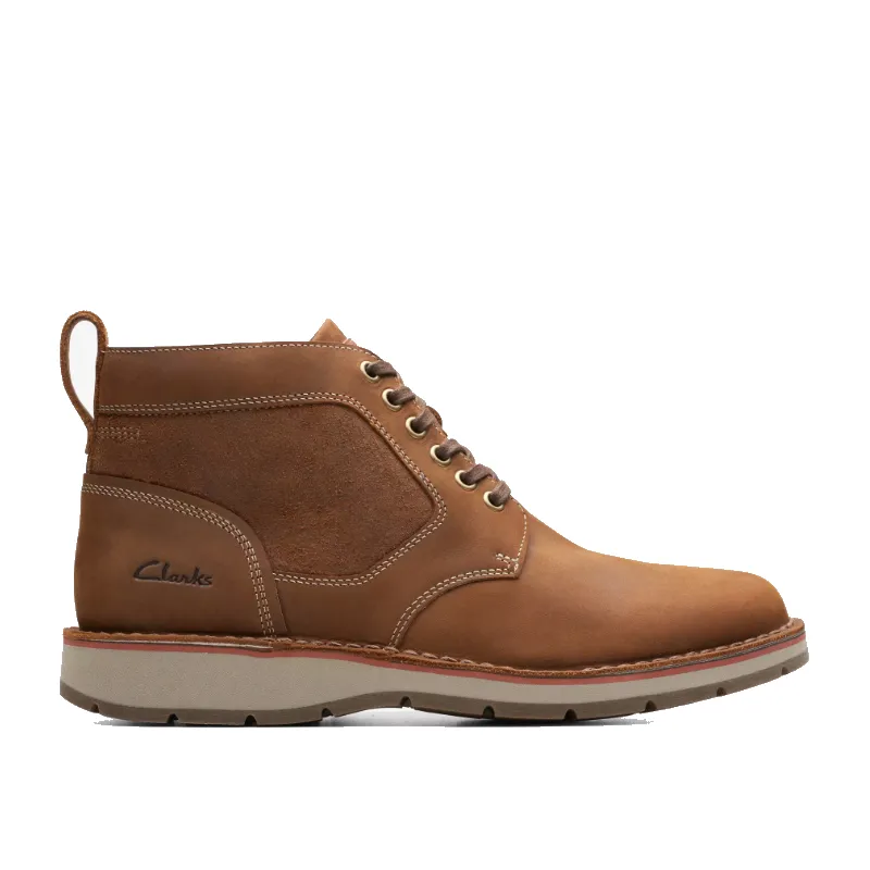 Men’s Clarks Gravelle Top Boot – Tan Leather