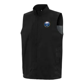 Men's Buffalo Sabres  Antigua Black Brisk Full-Zip Vest