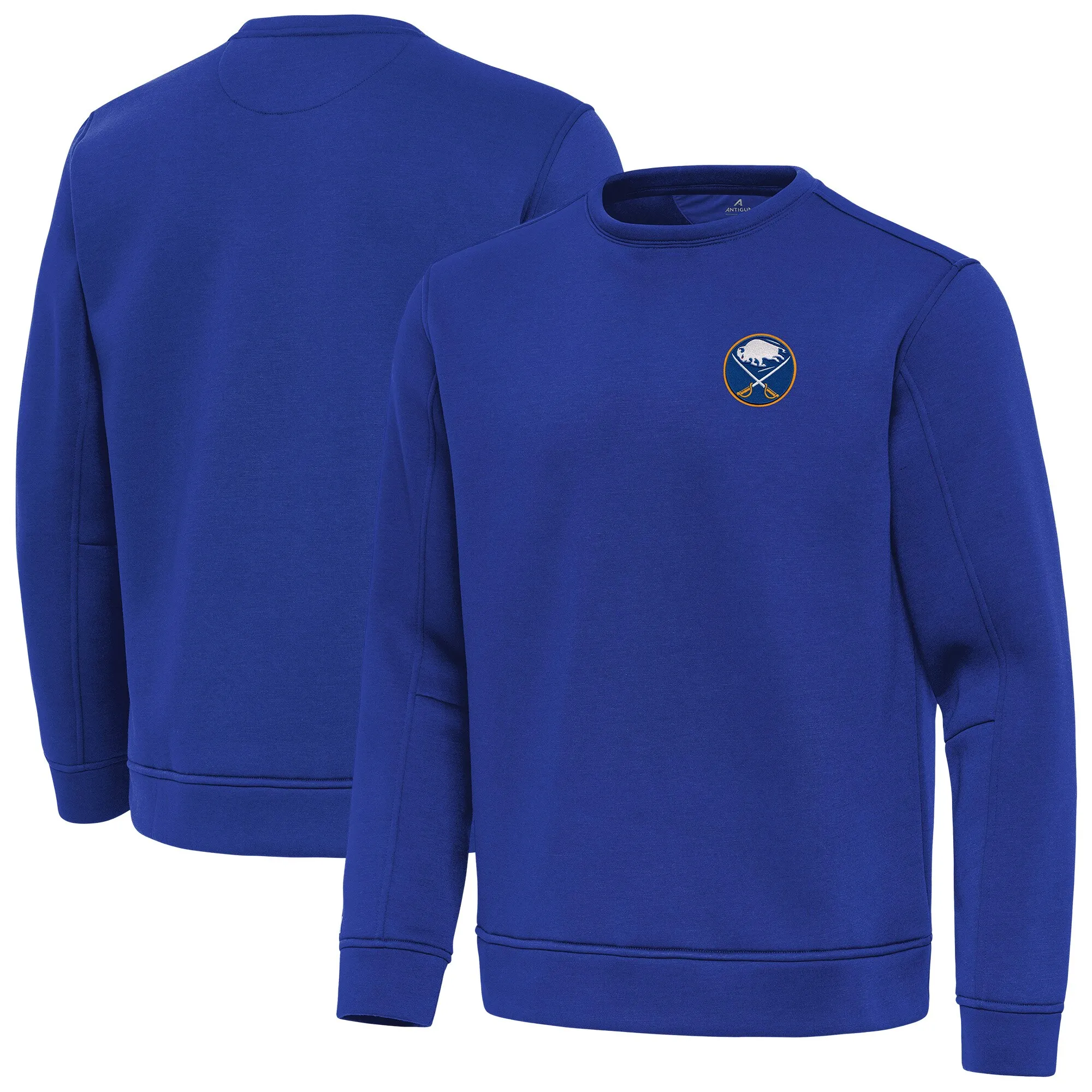 Men's Buffalo Sabres Antigua Royal Relevant Lightweight Pullover Sweatshirt