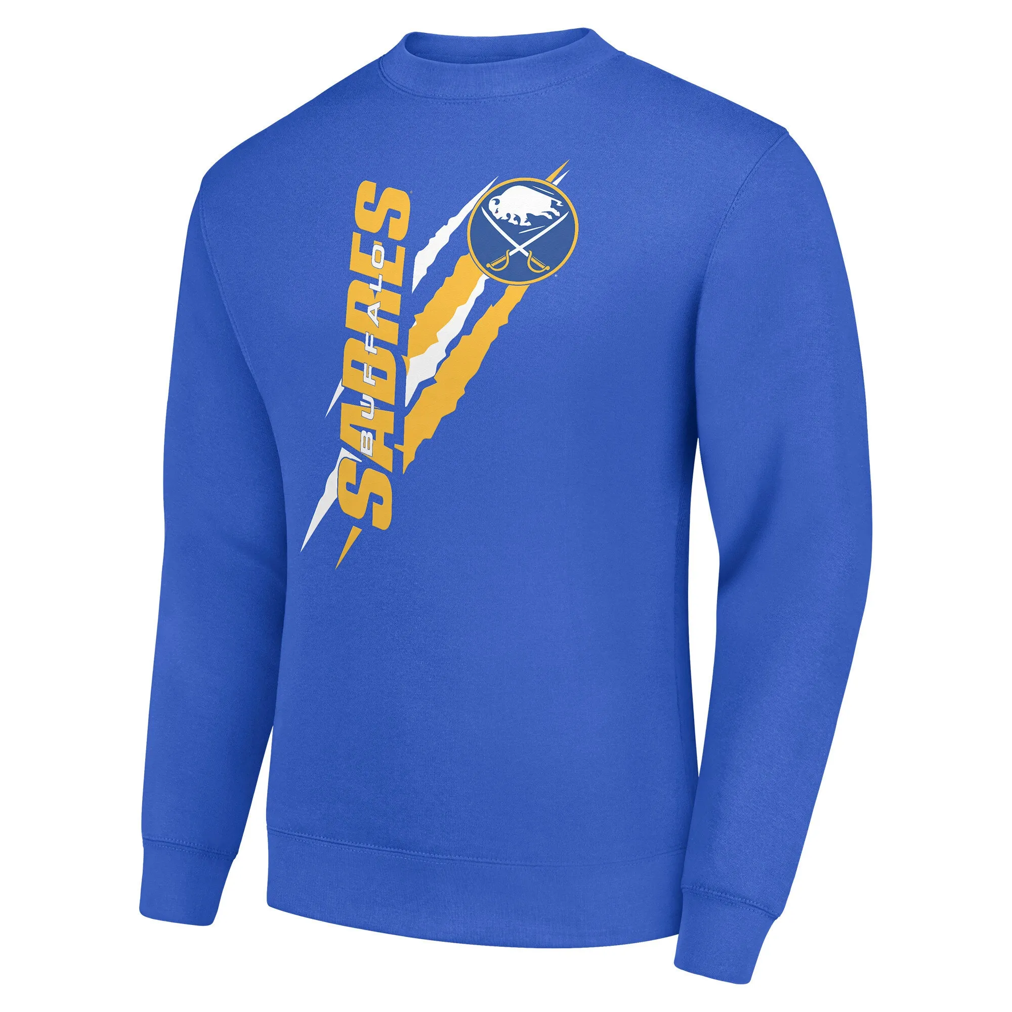 Men's Buffalo Sabres Starter Royal  Color Scratch Pullover Sweatshirt