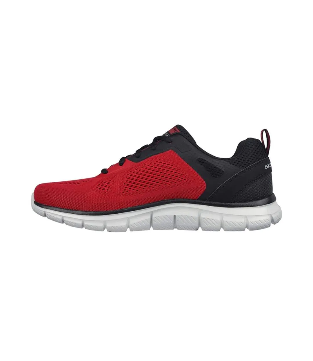 Mens track broader trainers red/black Skechers