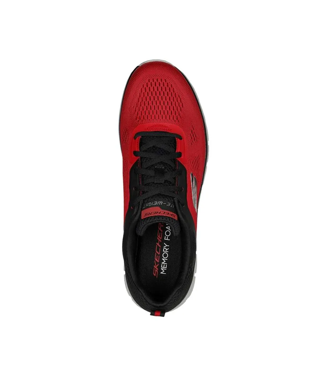 Mens track broader trainers red/black Skechers