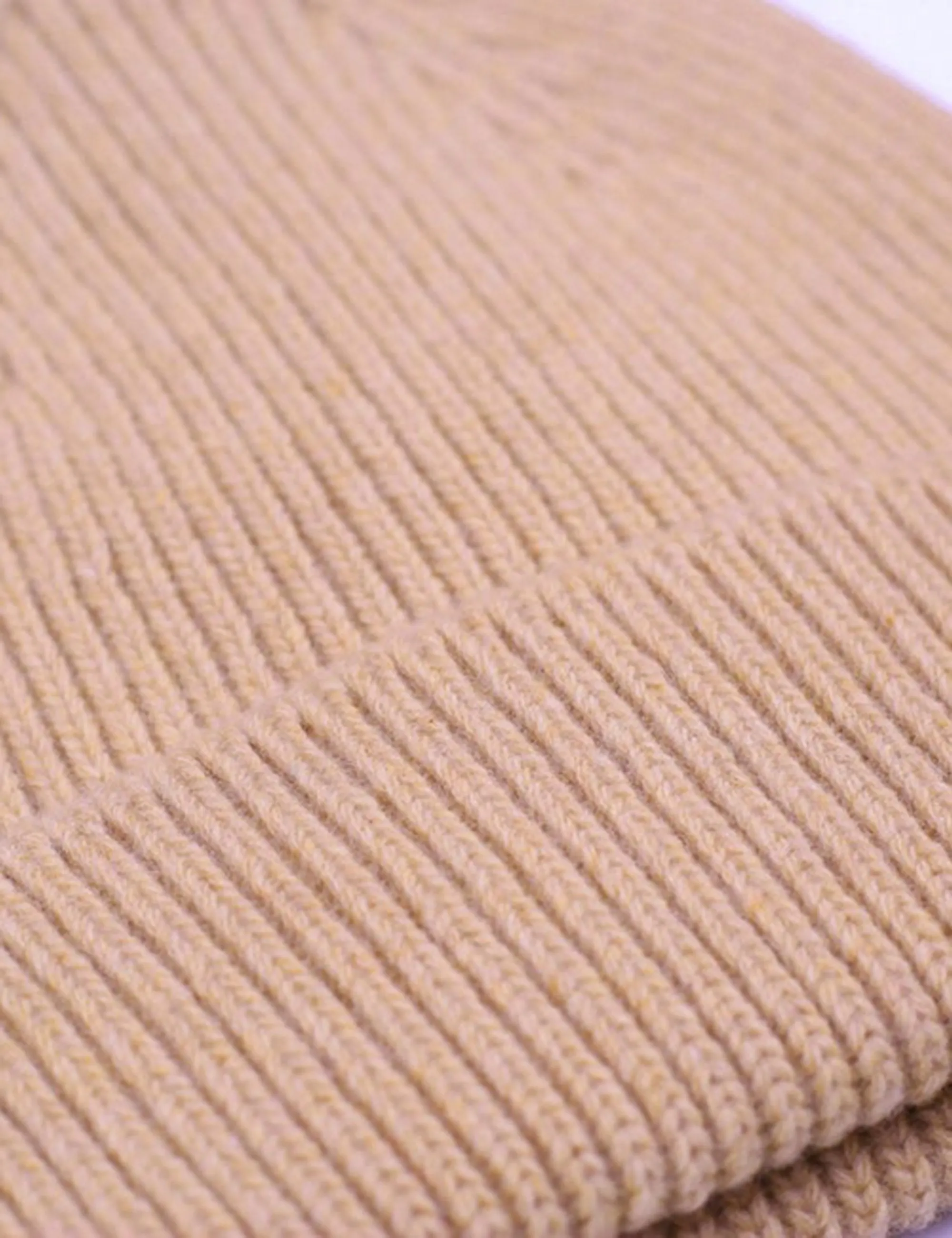 Merino Wool Beanie Hat - Honey Beige