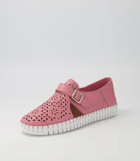 MIDAS Hassle Pretty Pink Leather Sneakers