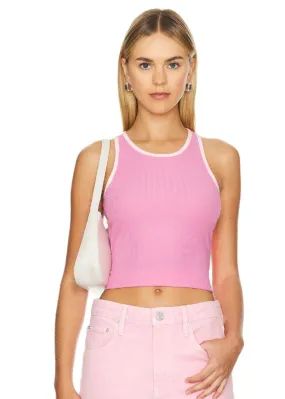 MINKPINK Ziva Contrast Tank- Pink