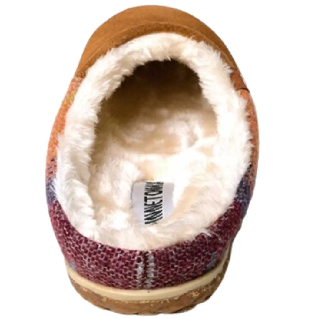 Minnetonka Tahoe Slide Slipper Brown Multi (Women's)